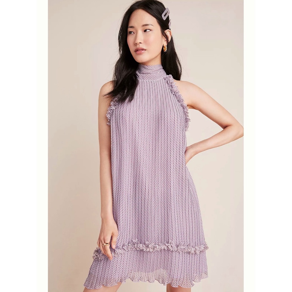 NWT Foxiedox for Anthropologie Sonny Halter Swing Dress, sz Small. MSRP $177